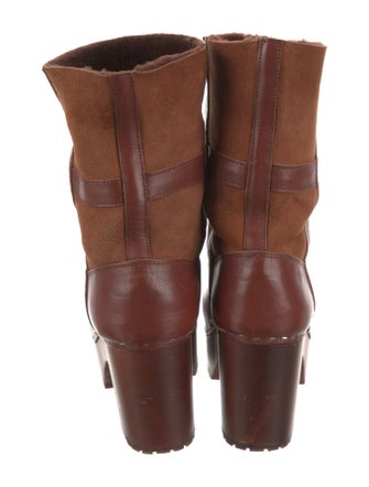 Swedish Hasbeens Leather Moto Boots