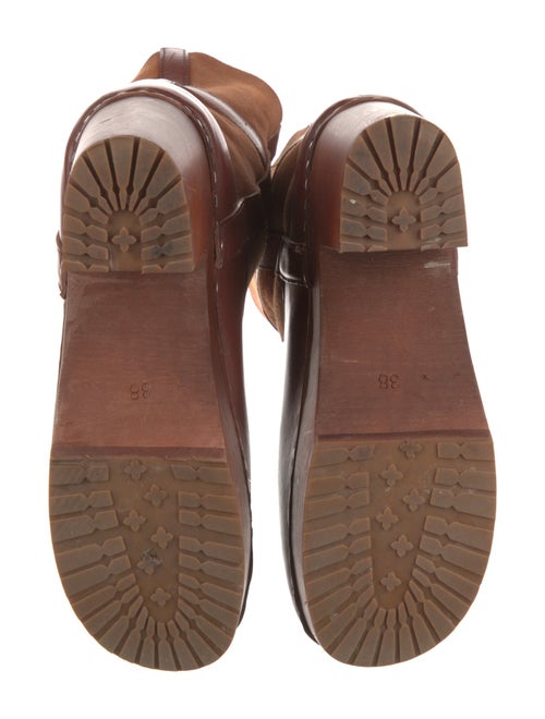 Swedish Hasbeens Leather Moto Boots