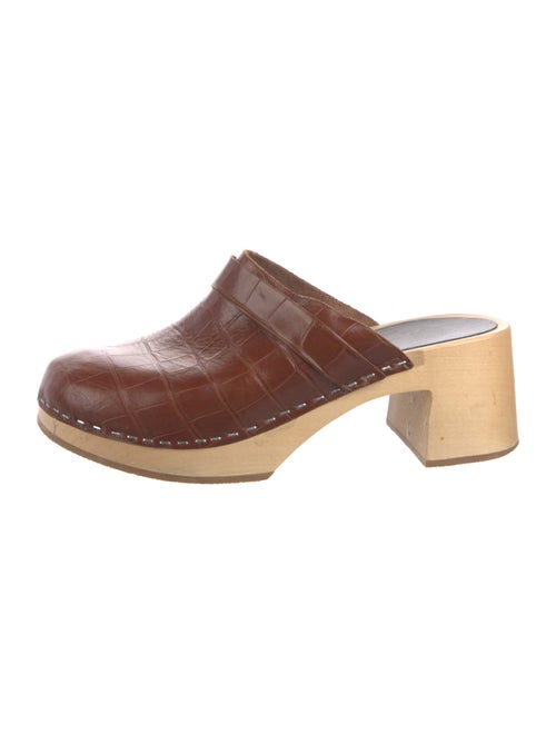 Swedish Hasbeens Leather Mules