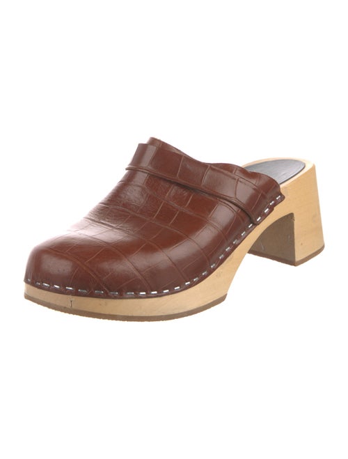 Swedish Hasbeens Leather Mules