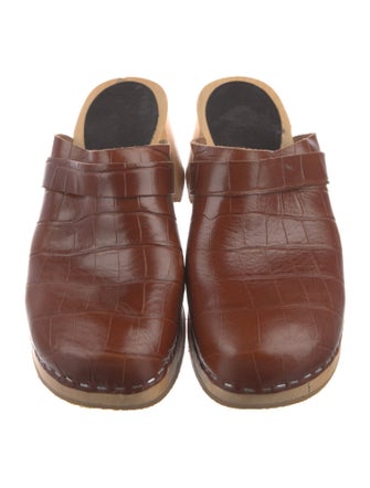 Swedish Hasbeens Leather Mules