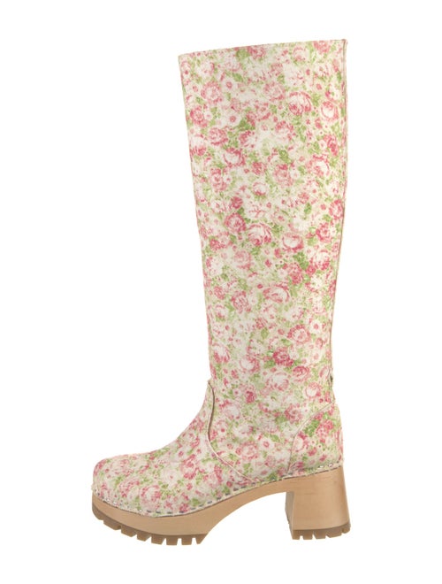 Swedish Hasbeens Floral Print Boots