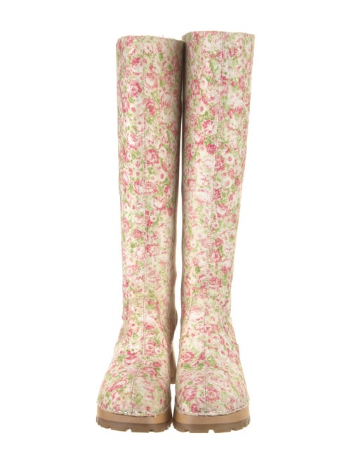 Swedish Hasbeens Floral Print Boots