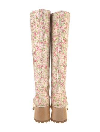 Swedish Hasbeens Floral Print Boots