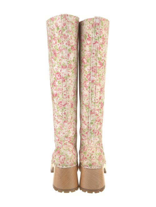 Swedish Hasbeens Floral Print Boots