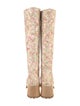 Swedish Hasbeens Floral Print Boots