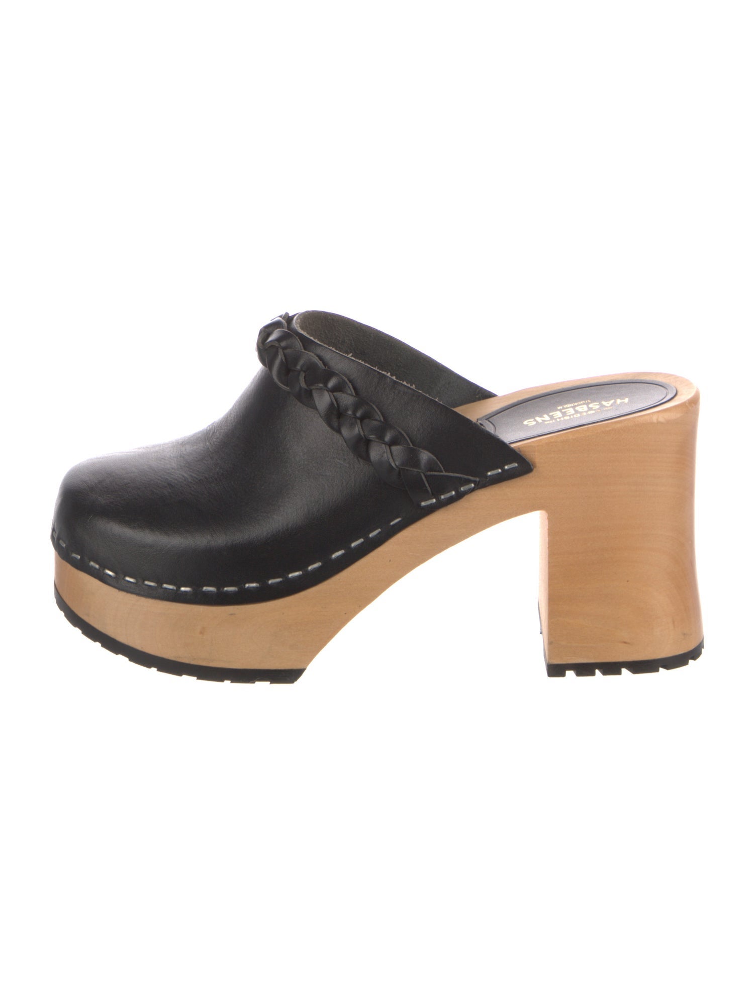 Swedish Hasbeens Leather Mules