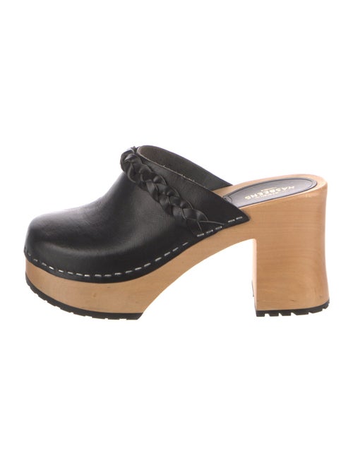 Swedish Hasbeens Leather Mules