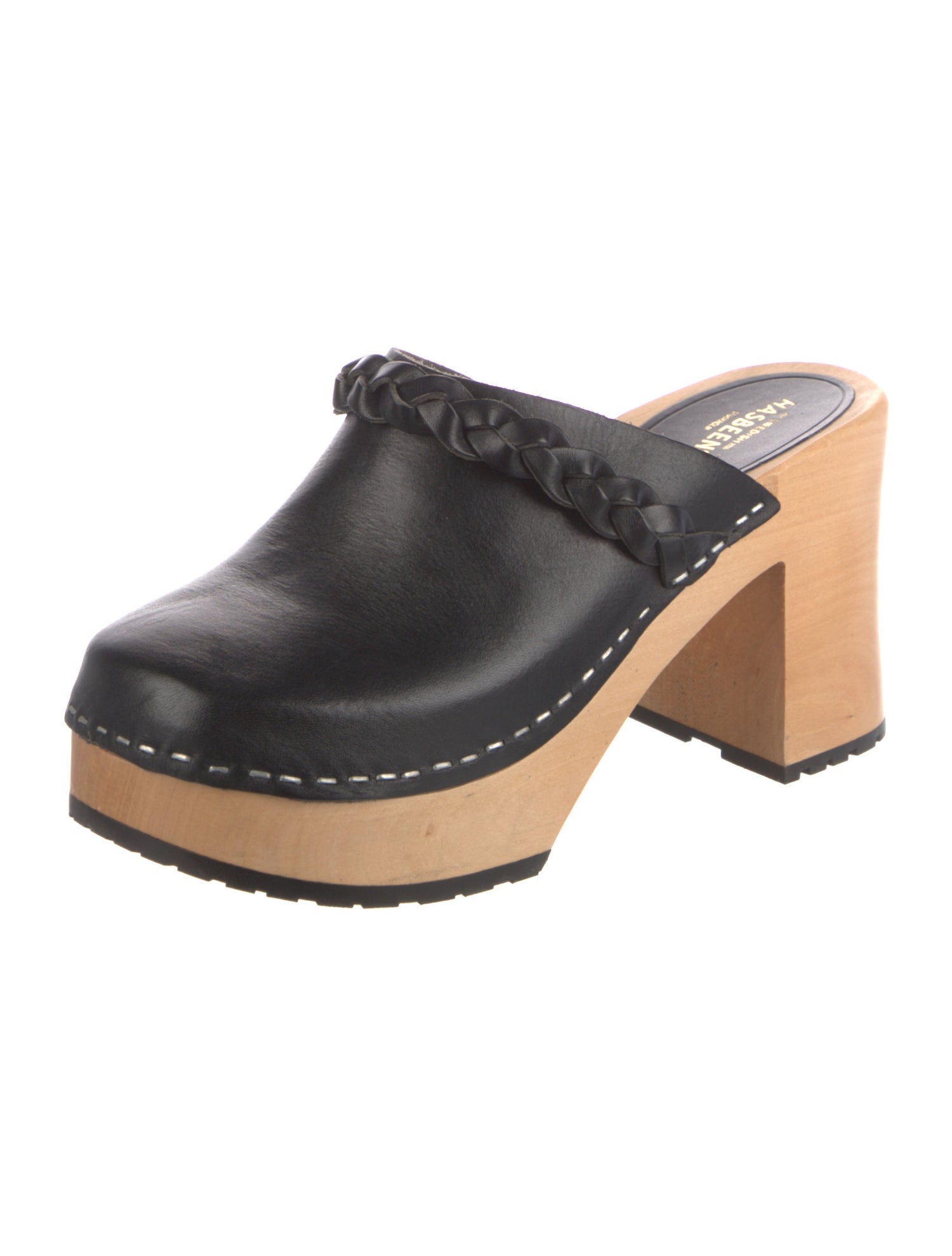 Swedish Hasbeens Leather Mules