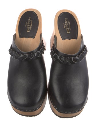 Swedish Hasbeens Leather Mules