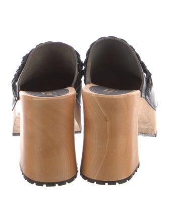 Swedish Hasbeens Leather Mules