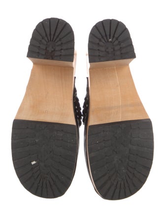 Swedish Hasbeens Leather Mules