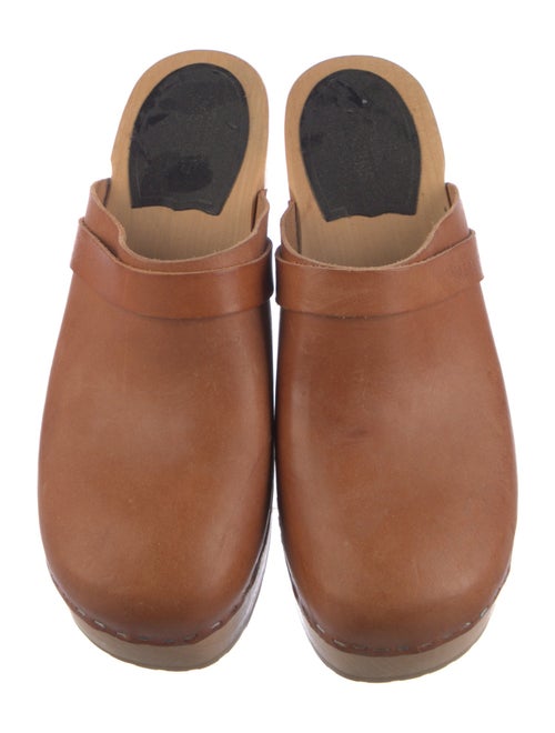 Swedish Hasbeens Leather Mules
