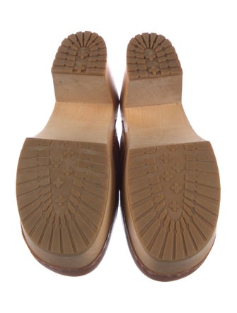 Swedish Hasbeens Leather Mules