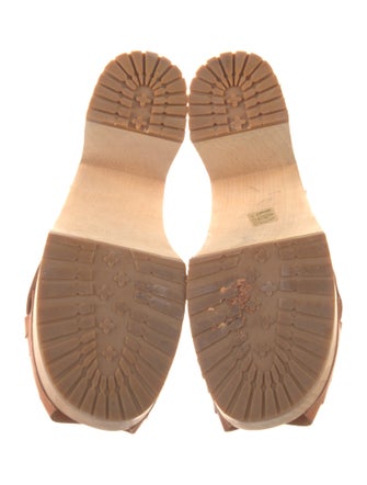 Swedish Hasbeens Leather Slides