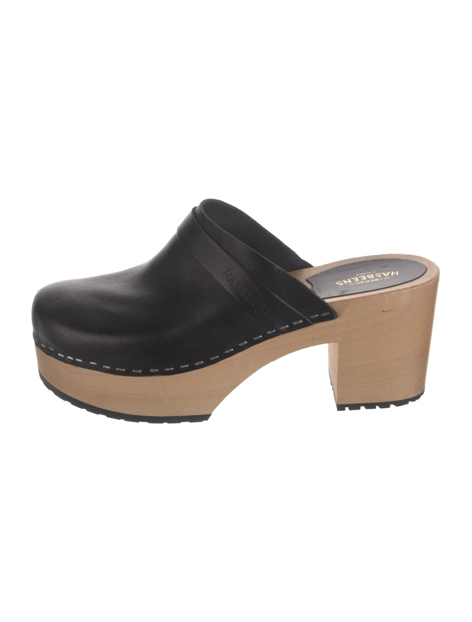 Swedish Hasbeens Leather Mules