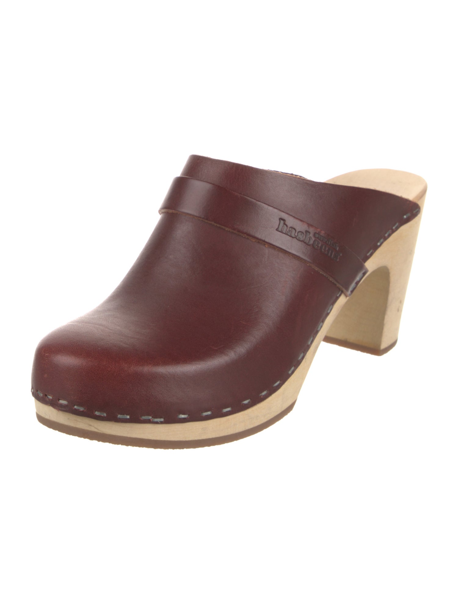 Swedish Hasbeens Leather Mules