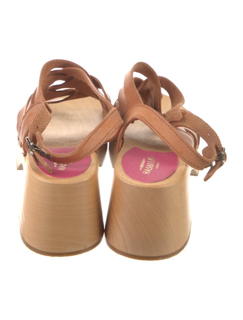 Swedish Hasbeens Leather Slingback Sandals