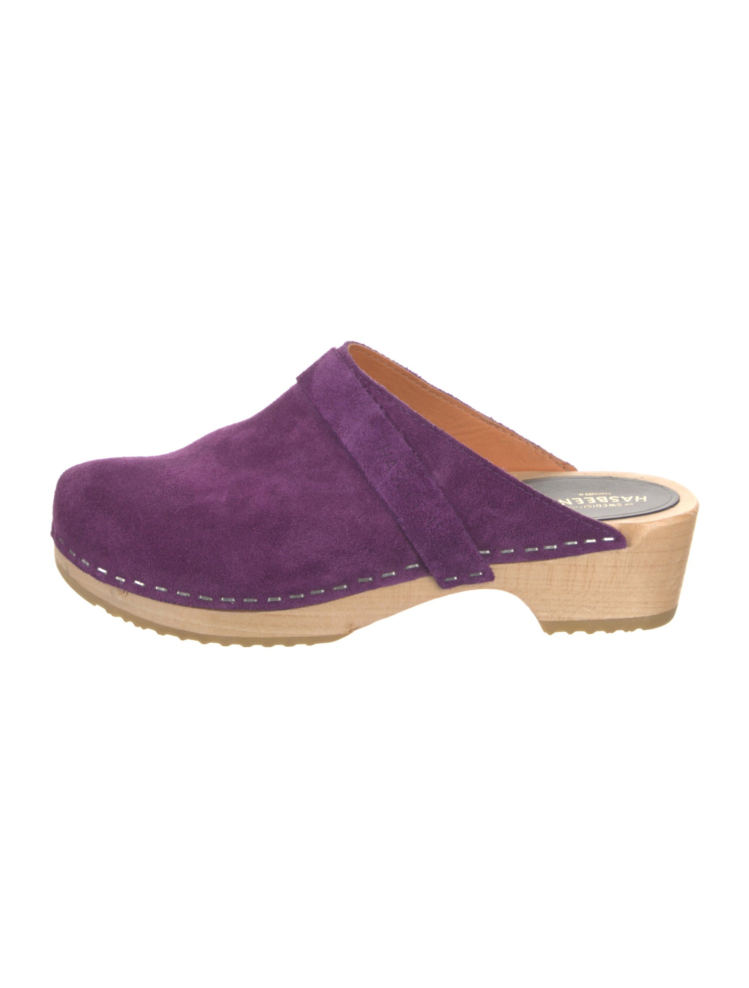 Swedish Hasbeens Suede Mules