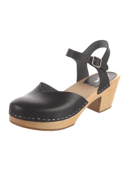 Swedish Hasbeens Leather Slingback Pumps