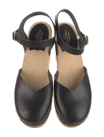 Swedish Hasbeens Leather Slingback Pumps