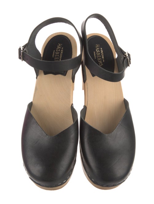 Swedish Hasbeens Leather Slingback Pumps