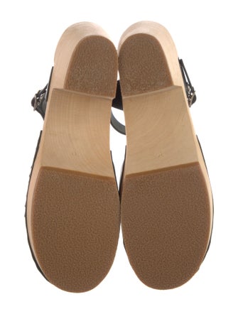 Swedish Hasbeens Leather Slingback Pumps