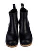 Swedish Hasbeens Leather Rain Boots