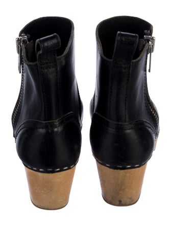 Swedish Hasbeens Leather Rain Boots