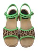 Swedish Hasbeens Ponyhair Printed Sandals