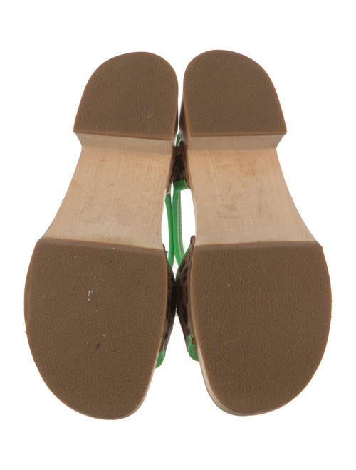 Swedish Hasbeens Ponyhair Printed Sandals