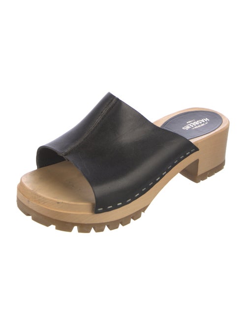 Swedish Hasbeens Leather Slides