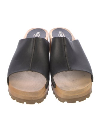 Swedish Hasbeens Leather Slides