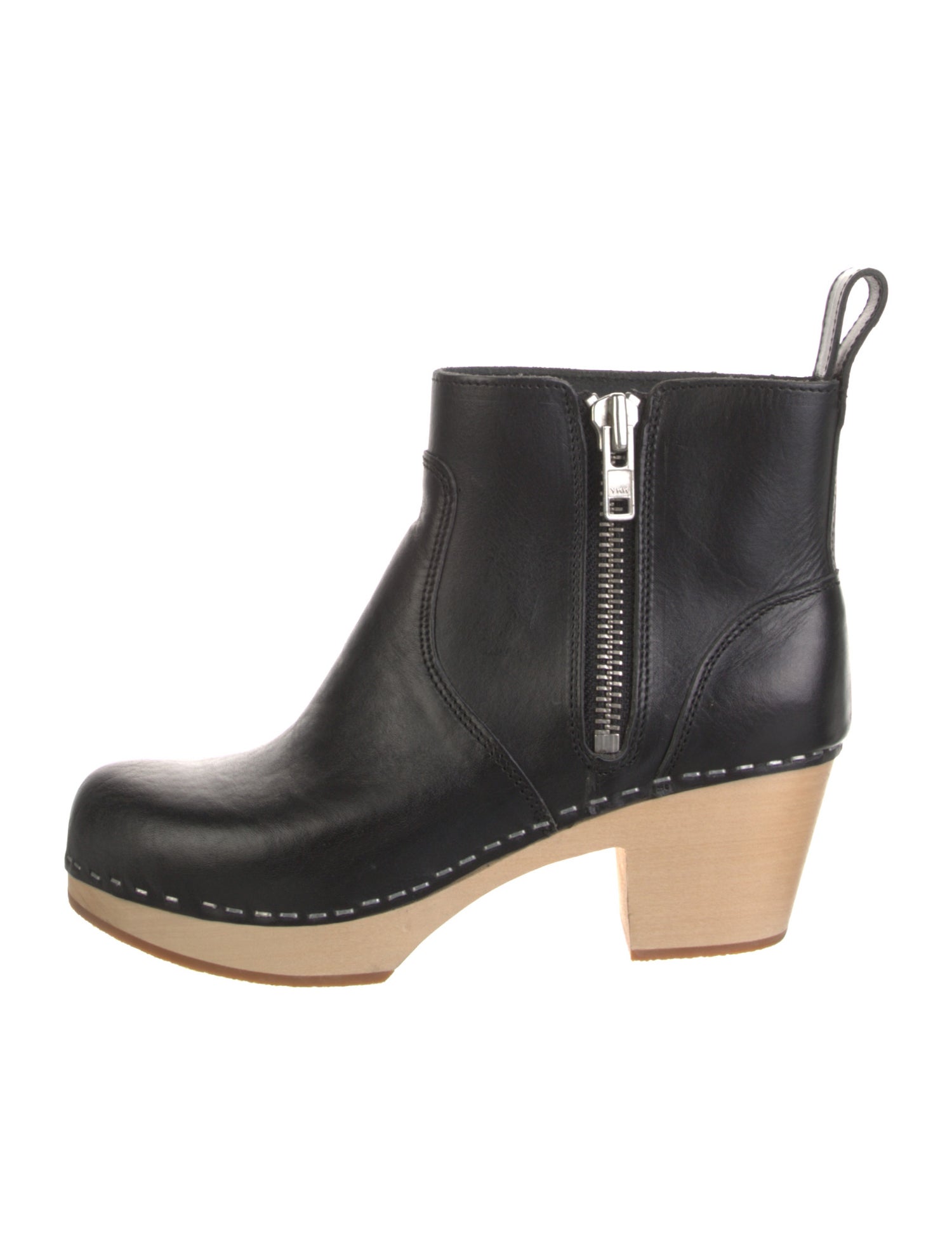 Swedish Hasbeens Leather Rain Boots