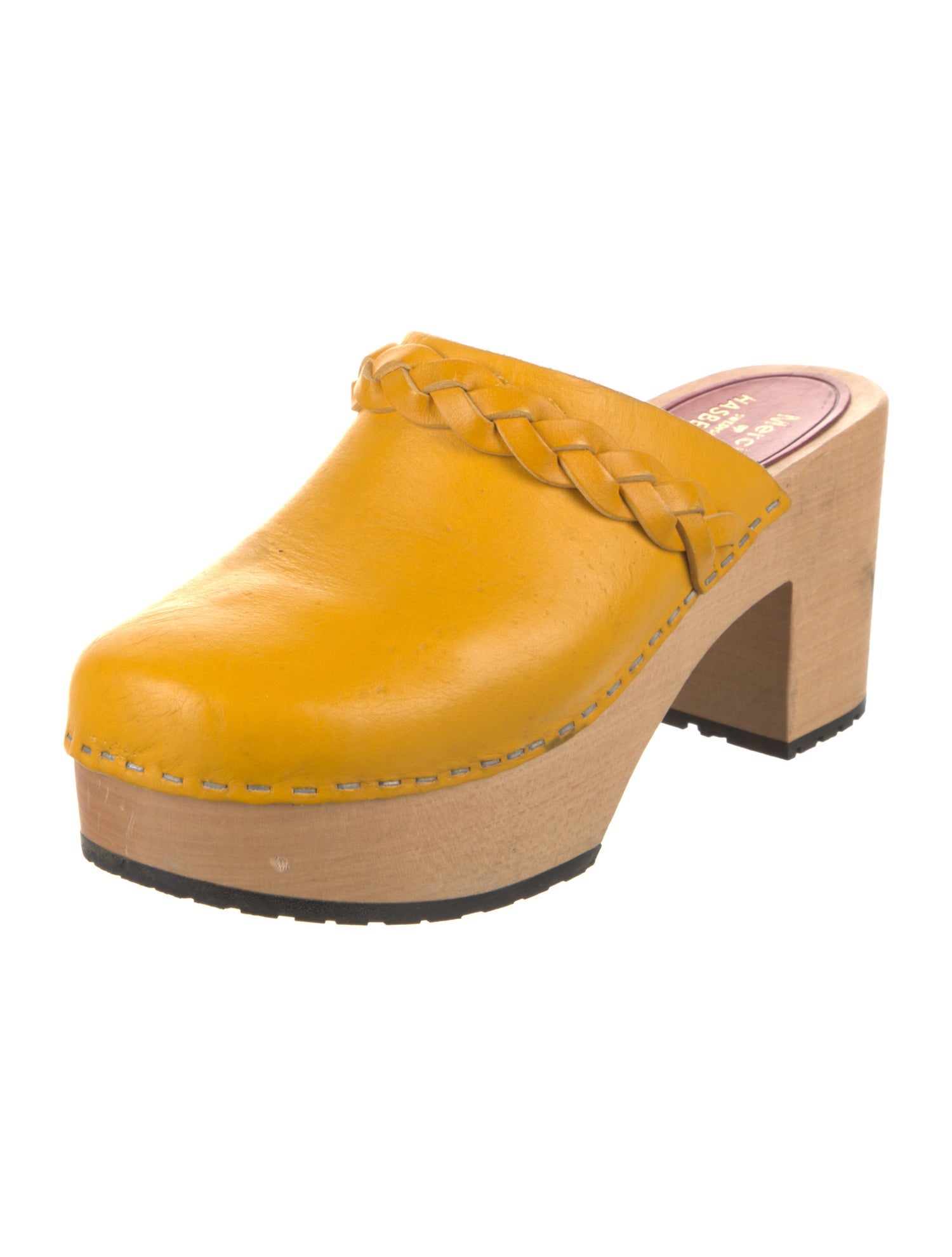 Swedish Hasbeens Leather Mules