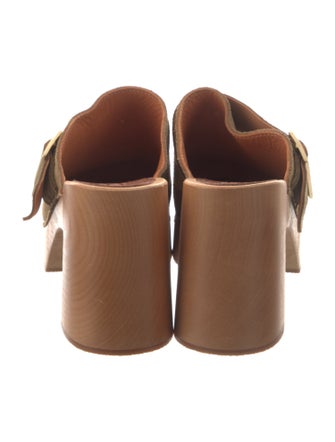 Swedish Hasbeens Suede Mules