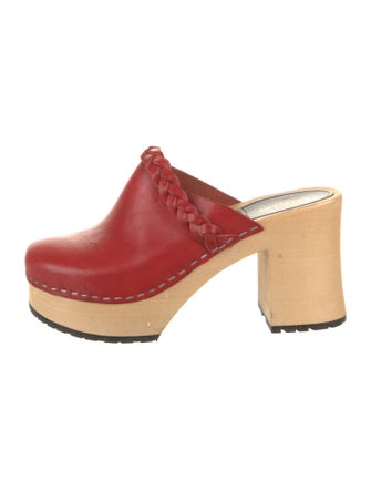 Swedish Hasbeens Leather Mules
