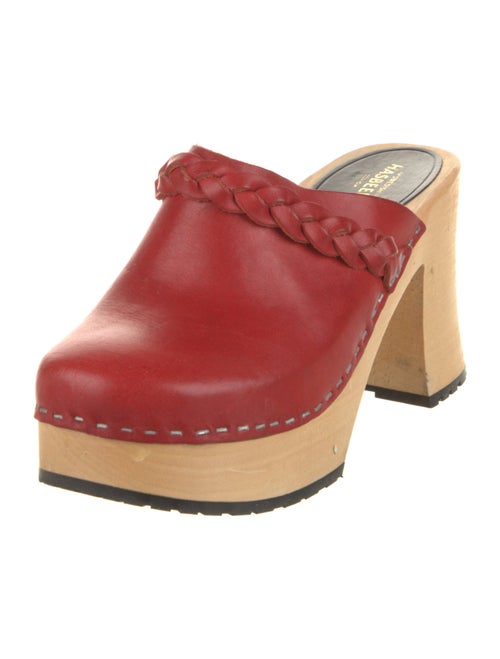 Swedish Hasbeens Leather Mules