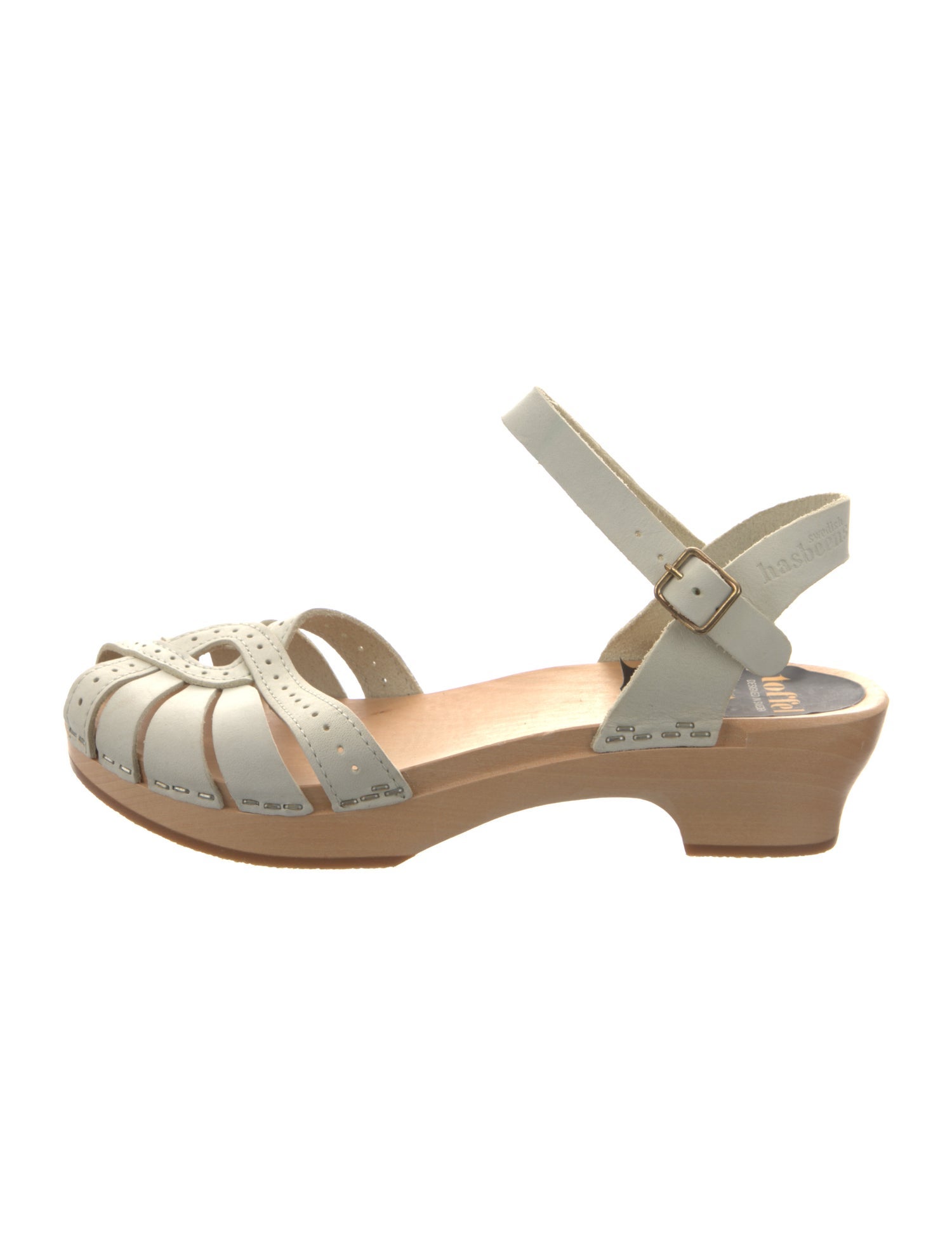 Swedish Hasbeens Leather Slingback Pumps