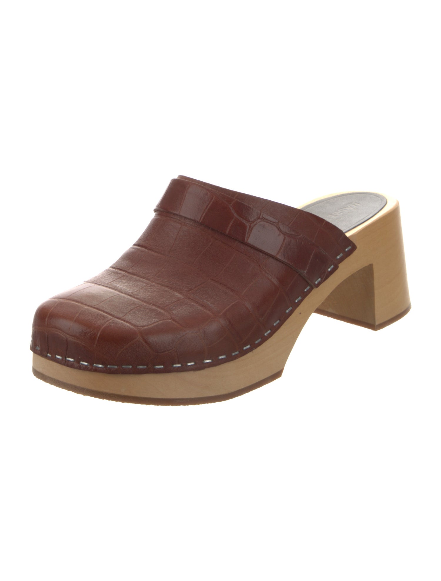 Swedish Hasbeens Leather Mules