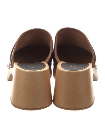 Swedish Hasbeens Leather Mules