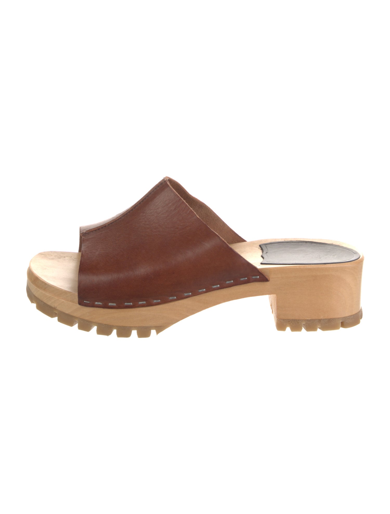 Swedish Hasbeens Leather Slides