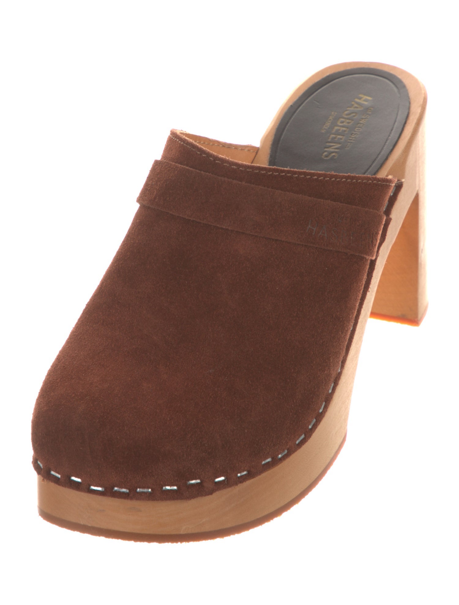 Swedish Hasbeens Leather Mules