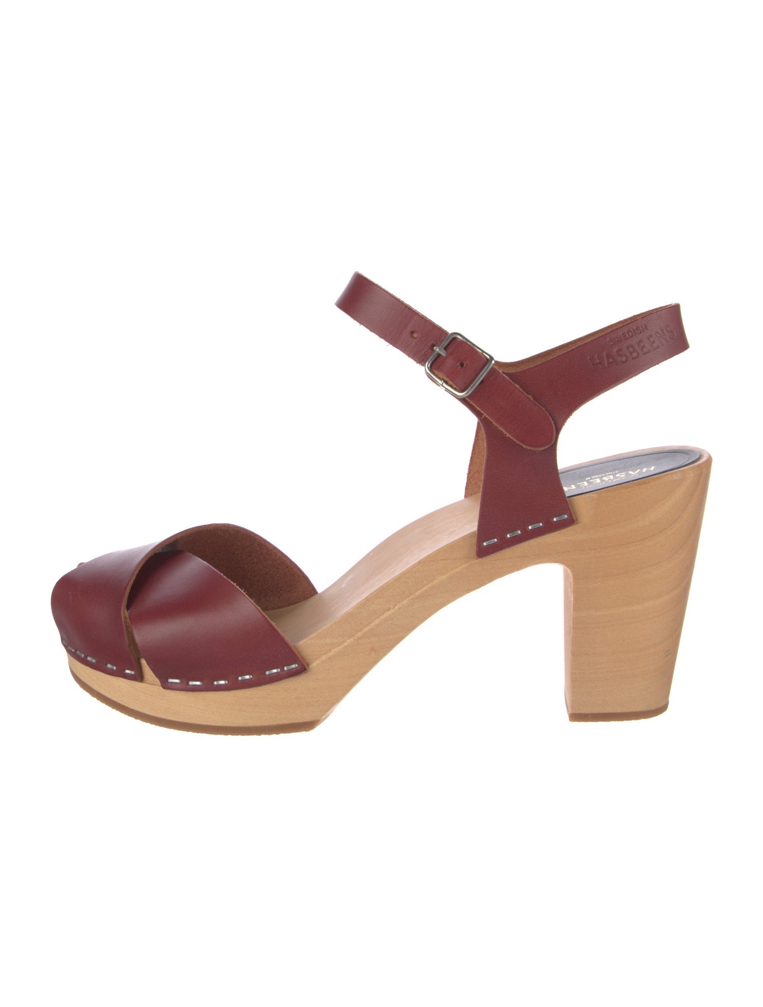 Swedish Hasbeens Leather Slingback Pumps