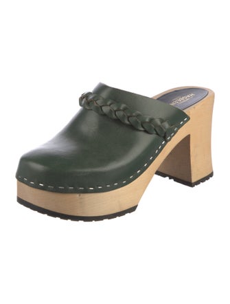 Swedish Hasbeens Leather Mules