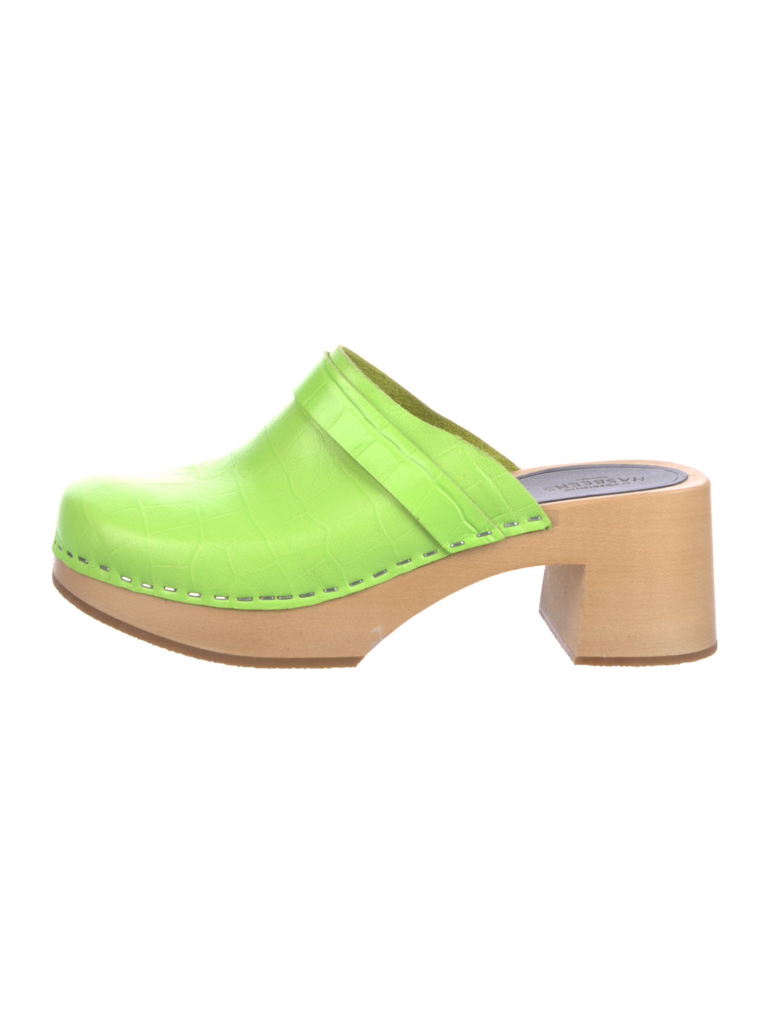 Swedish Hasbeens Leather Mules