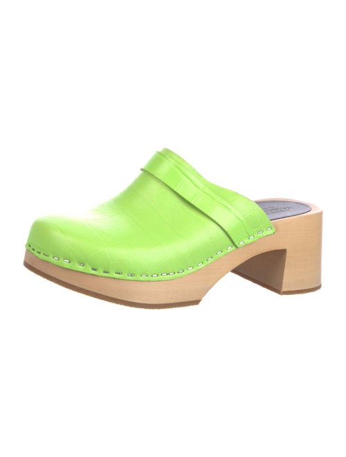 Swedish Hasbeens Leather Mules