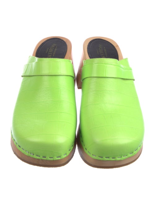 Swedish Hasbeens Leather Mules