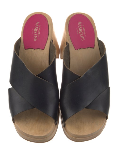 Swedish Hasbeens Leather Slides