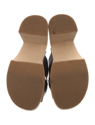 Swedish Hasbeens Leather Slides